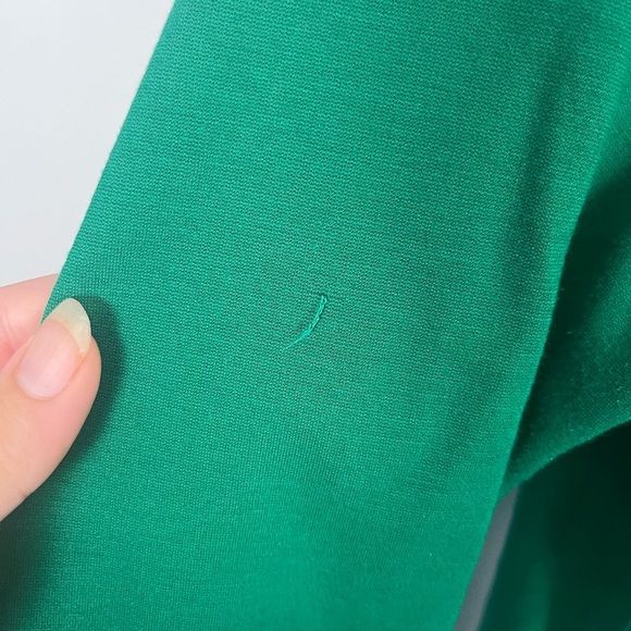 Talbots Kelly green faux wrap midi dress size 20W - Picture 3 of 6